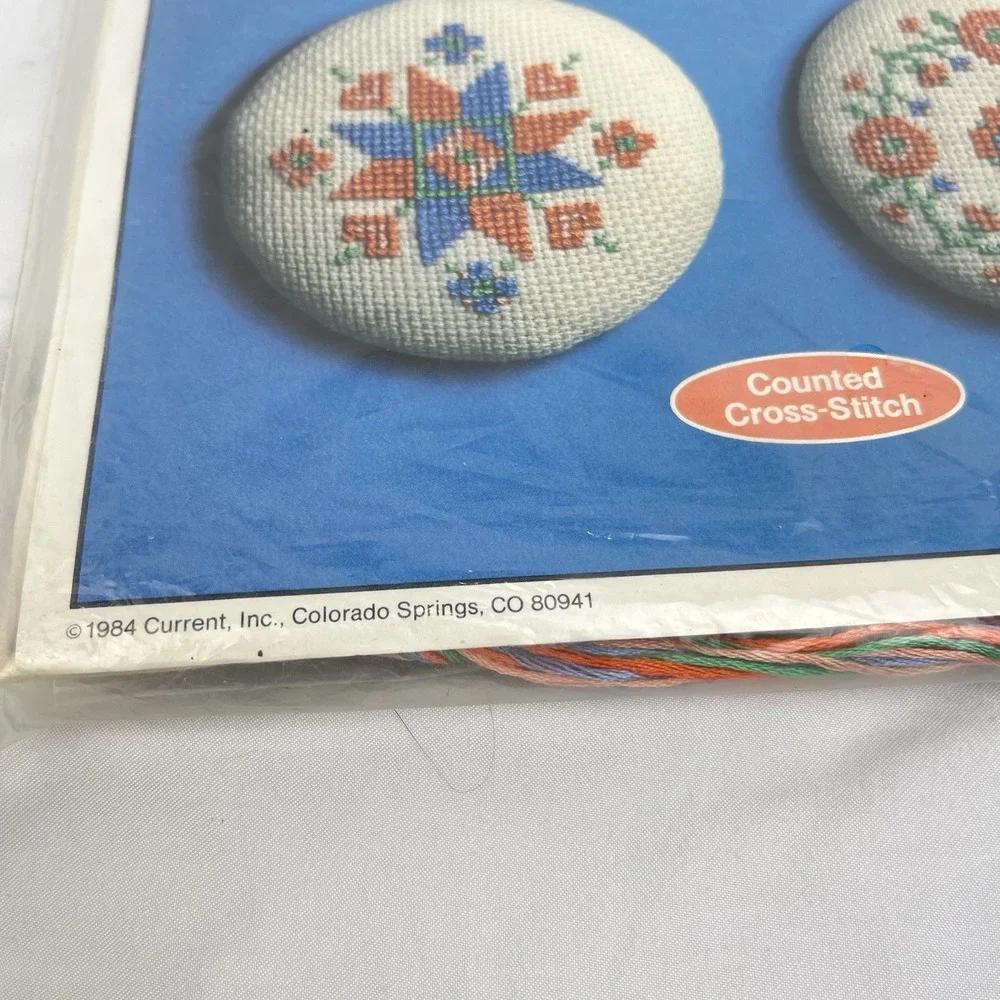 Current Country Cross Stitch Complete Magnets Kit Vintage 7074-6 New Sealed 1984